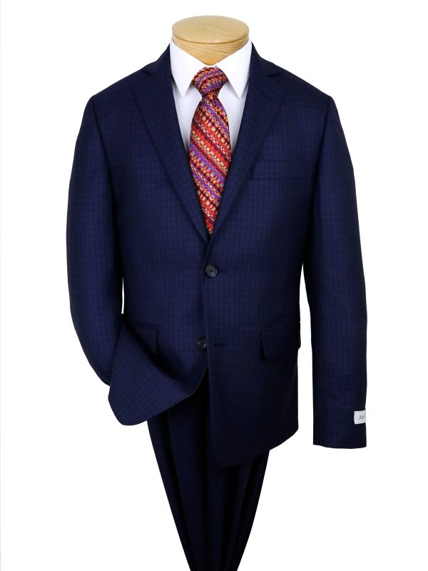 Jared Elliot 37444 Boy s Suit - Check - Navy Discount