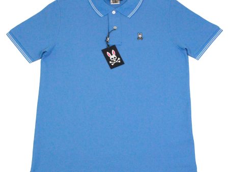 Psycho Bunny 35201 Young Men s Short Sleeve Polo - Blue Online now