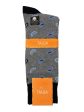 Tallia 36241 Men s Socks - Paisley - Grey Blue Online