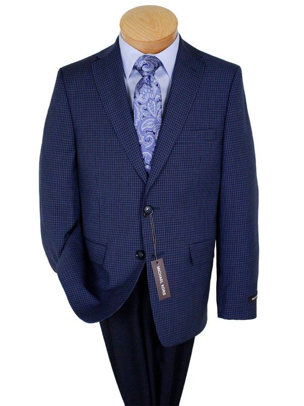 Michael Kors 24292 100% Wool Boy s Sport Coat - Check - Navy Online