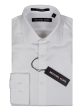 Michael Kors 24135 100% Cotton Boy s Dress Shirt - Tonal - White Online Sale