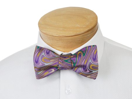 ScottyZ 33035 Young Men s Bow Tie - Swirl - Lilac Multi Online