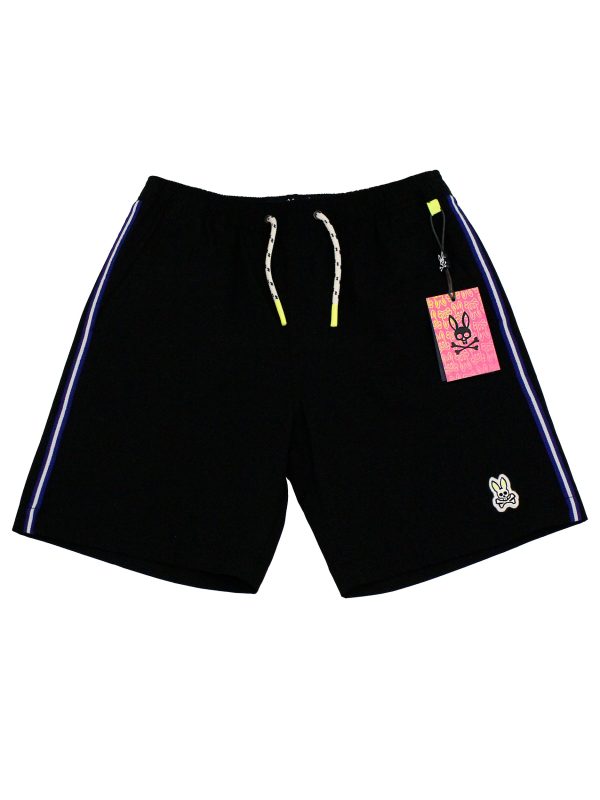 Psycho Bunny 33933 Boy s Swim Trunks - Black For Sale