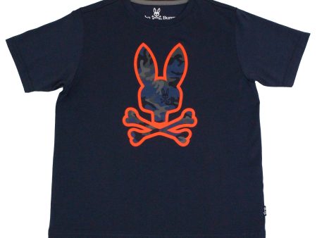 Psycho Bunny 35191 Boy s Short Sleeve Tee - Navy Online Hot Sale