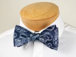 ScottyZ 31194 Young Men s Bow Tie - Paisley - Navy Sale