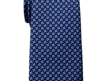 Heritage House 35743 - Boy s Tie - Neat - Navy Sky Fashion