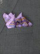 Heritage House 37793 Pocket Square - Neat - Plum Orange Sky Sale