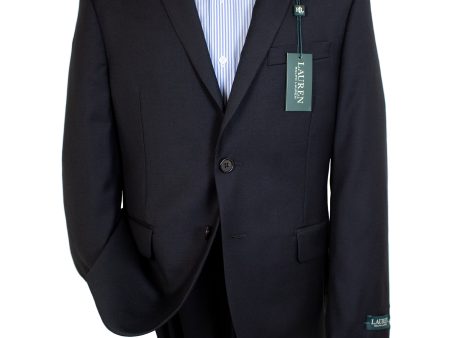 Lauren Ralph Lauren 29252 100% Wool Boy s Suit Separates Jacket - Solid - Black Online Sale