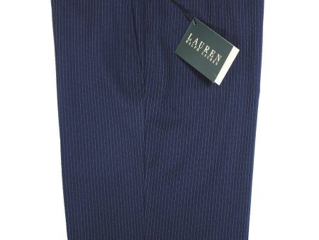 Lauren Ralph Lauren 16275P Navy Boy s Suit Separate Pant - Stripe - 65% Polyester   35% Rayon Online Sale