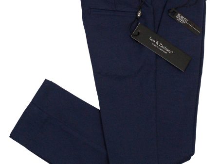 Leo & Zachary 35587P Boy s Suit Separate Pants - Weave - Deep Blue on Sale