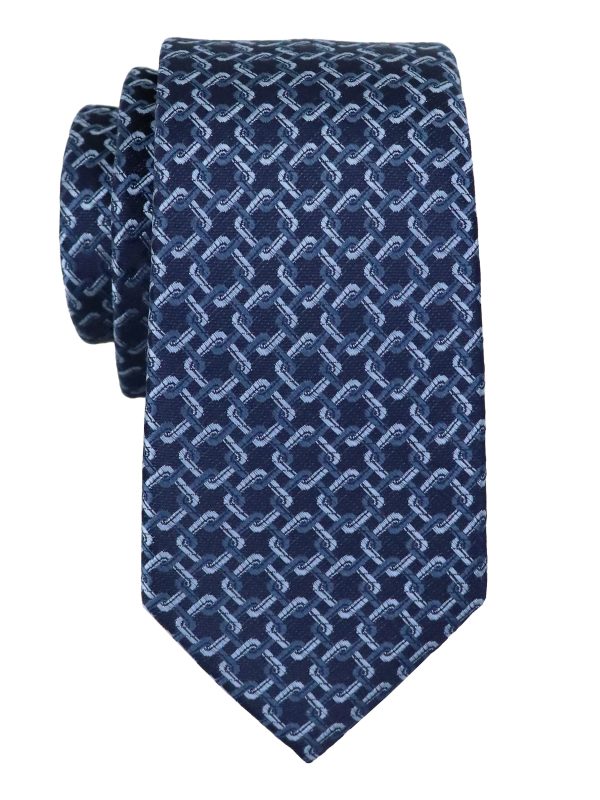 T.O. 37916 Boy s Tie - Geo - Navy Silver Hot on Sale