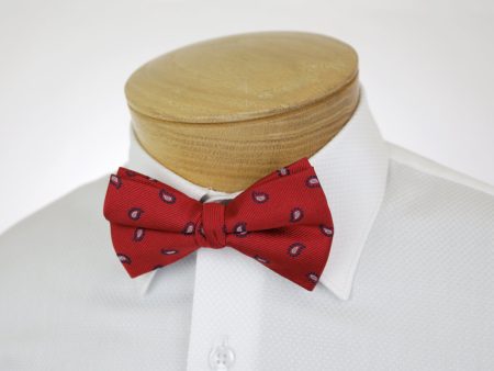 Lauren Ralph Lauren Boy s Bow Tie 33220 - Paisley - Red on Sale