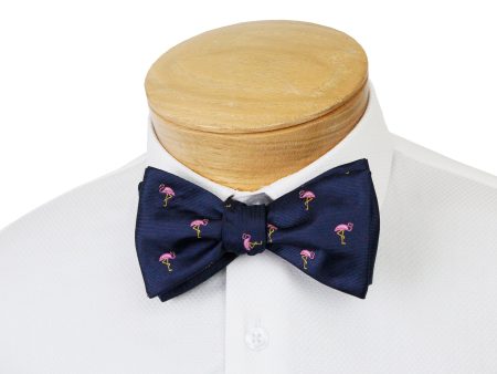 ScottyZ 33029 Young Men s Bow Tie - Neat Flamingo - Navy Online