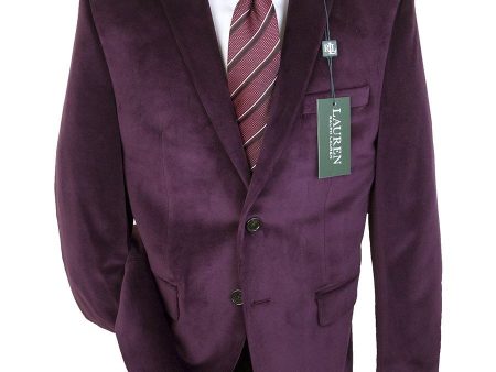 Lauren Ralph Lauren 25288 Boy s Sport Coat-Burgundy Velvet Discount