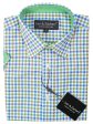 Leo & Zachary 30570 Boy s Short Sleeve Sport Shirt-Grass Blue For Sale