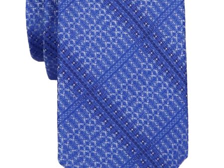 T.O. 37920 Boy s Tie - Plaid - Royal Navy on Sale