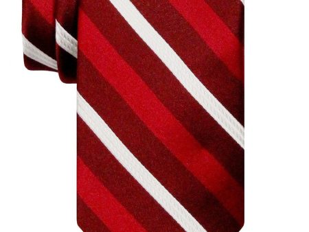 Heritage House 24545 100% Silk Boy s Tie - Stripe - Red on Sale