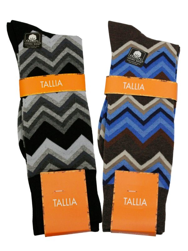 Tallia Mens Socks - 34170 - Chevron Online now