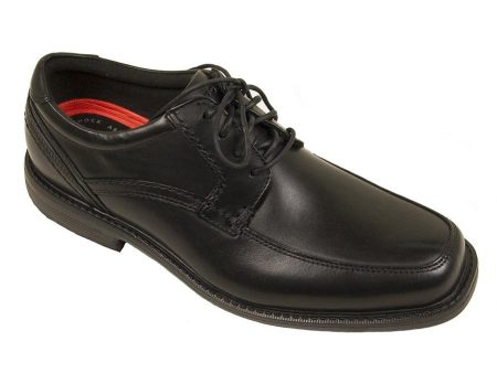 Rockport 24708 100% Leather Upper Boy s Shoe - Oxford - Apron Toe - Black Online now