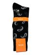 Tallia Mens Socks - 34173 - Paisley - Black Grey Fashion