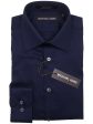 Michael Kors 22901 100% Cotton Boy s Dress Shirt - Solid Broadcloth - Navy Online Hot Sale