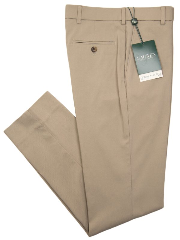 Lauren Ralph Lauren 31859 Boy s Super Stretch Pants - Solid Gab - Tan Hot on Sale