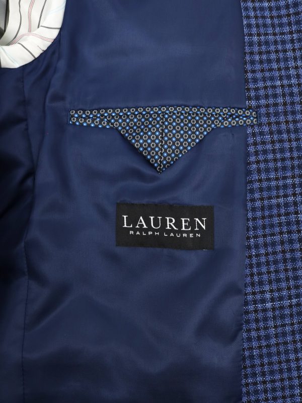 Lauren Ralph Lauren Boy s Sport Coat 34732 Blue Black Plaid Online now