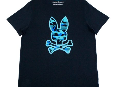 Psycho Bunny 36148 Young Men s Short Sleeve Graphic Tee - Rye - Navy Fashion