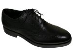 Cole Haan 23517 Leather Boy s Shoe - Wing Tip - Black Online Sale