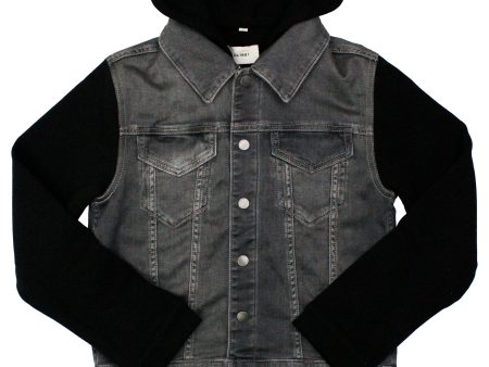 DL1961 36535 Boy s Denim Jacket with Hoodie - Knight Mixed Cheap