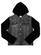 DL1961 36535 Boy s Denim Jacket with Hoodie - Knight Mixed Cheap