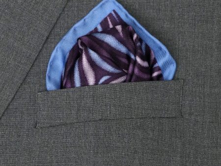 Heritage House 37782 Pocket Square - Swirl - Plum Sky Hot on Sale