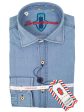 Luchiano Visconti 30622 Boy s Sport Shirt - Chambray - Blue For Cheap