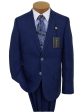 Lauren Ralph Lauren 19520 100% Linen Boy s Suit Separates Jacket - Solid - Blue Sale