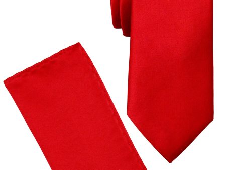 Heritage House 36900 Boy s Tie - Solid - Fire Red For Sale