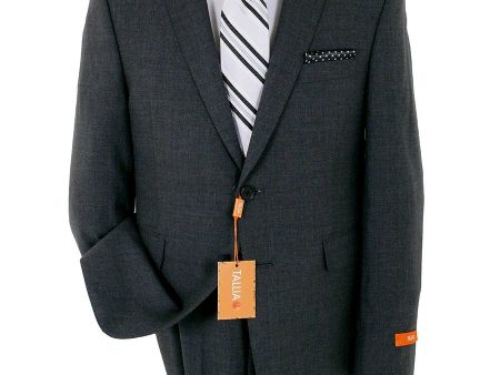 Tallia 23367 52% Wool  46% Polyester  2% Elastane Boy s Suit - Solid - Gray Hot on Sale