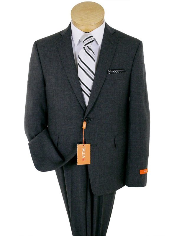 Tallia 23367 52% Wool  46% Polyester  2% Elastane Boy s Suit - Solid - Gray Hot on Sale