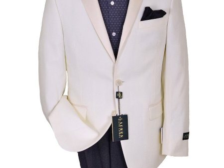 Lauren Ralph Lauren 20222 Boy s Sport Coat  Dinner Jacket - Solid Gabardine - Cream For Discount