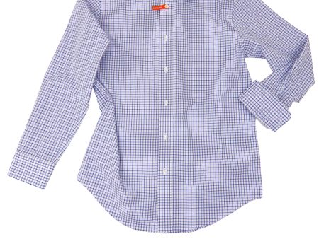 Tallia 34609 Boy s Dress Shirt- Plaid - White Purple Hot on Sale