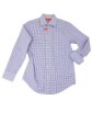 Tallia 34609 Boy s Dress Shirt- Plaid - White Purple Hot on Sale