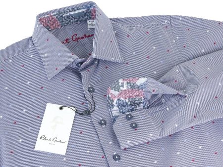 Robert Graham 25883 Navy Dots For Discount