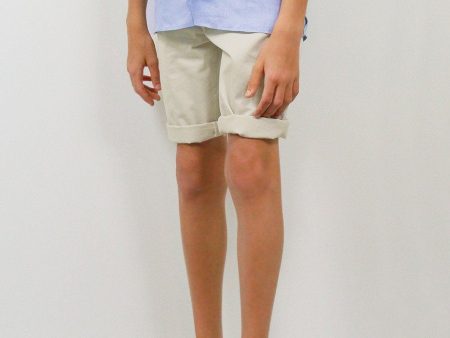 Ragazzo 22758 Boy s Shorts - Twill - Stone Tan Online