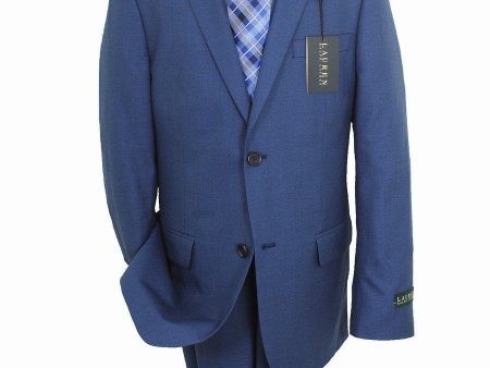 Lauren Ralph Lauren 16268 65% Polyester  35% Rayon Boy s Suit Separates Jacket - Solid Gab - Blue For Cheap