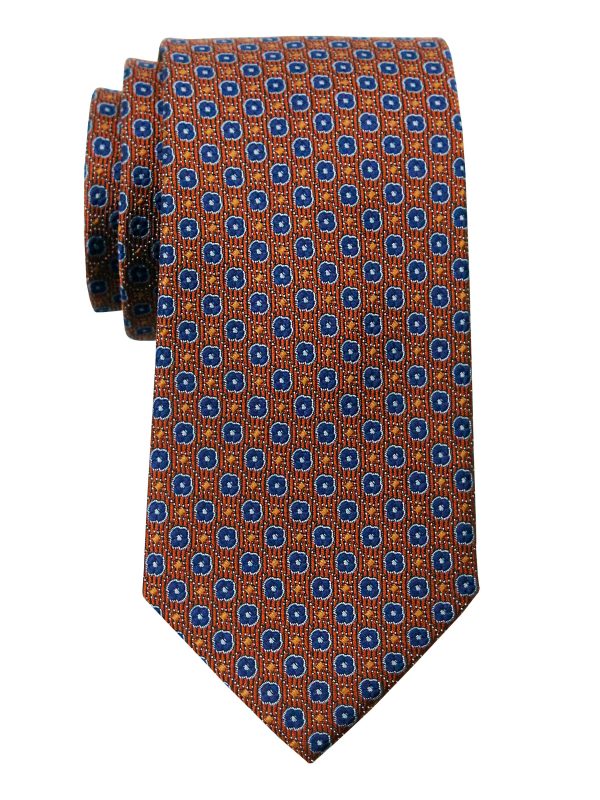 Heritage House 35739 - Boy s Tie - Neat - Orange Navy Hot on Sale