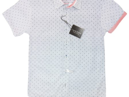 Leo & Zachary 28927 Boy s Short Sleeve Sport Shirt-Grey-Paisley For Sale