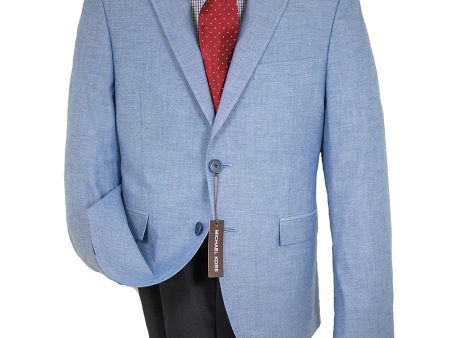 Micheal Kors 26063 Boy s Sport Coat - Chambray - Blue For Sale