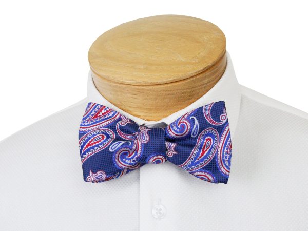 ScottyZ 33031 Young Men s Bow Tie - Paisley - Red Blue Online now