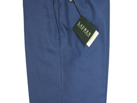 Lauren Ralph Lauren 16268P Medium Blue Boy s Suit Separate Pant - Solid Gabardine - 65% Polyester   35% Rayon Sale