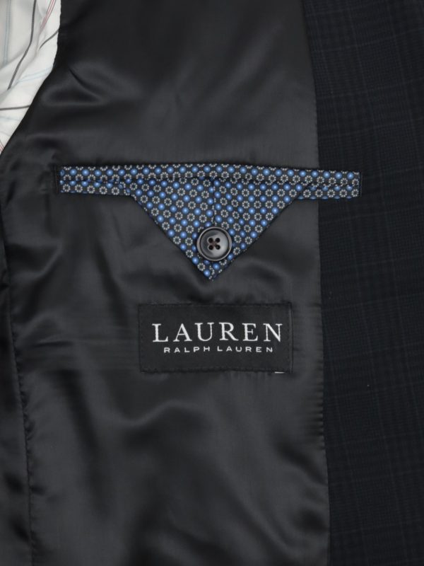 Lauren Ralph Lauren 35054 Boy s Suit - Plaid - Black Online Hot Sale