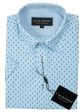 Leo & Zachary 30535 Boy s Short Sleeve Sport Shirt-Blue Online Hot Sale